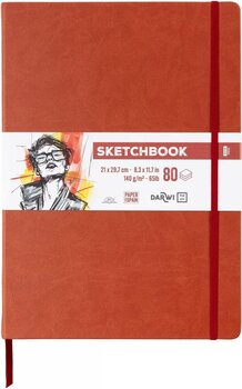 Skizzenbuch Darwi Dfy Skizzenbuch 80 A4 140 g Terracotta - 1