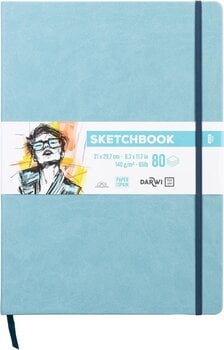 Skizzenbuch Darwi Dfy Skizzenbuch 80 A4 140 g Soft Blue - 1