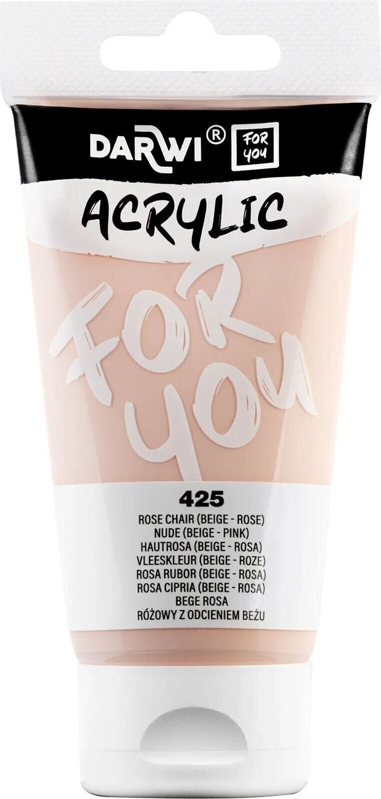 Akryylimaali Darwi Dfy Akryylimaali Pink Beige 75 ml 1 kpl