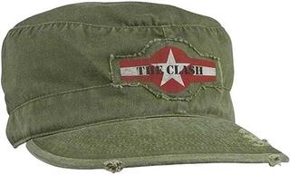 Şapcă The Clash Star Logo (Distressed) Șapcă Verde măsliniu UNI