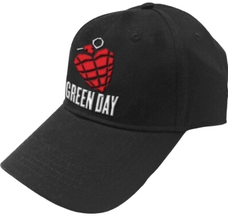 Hattehætte Green Day Grenade Logo Kasket Black UNI