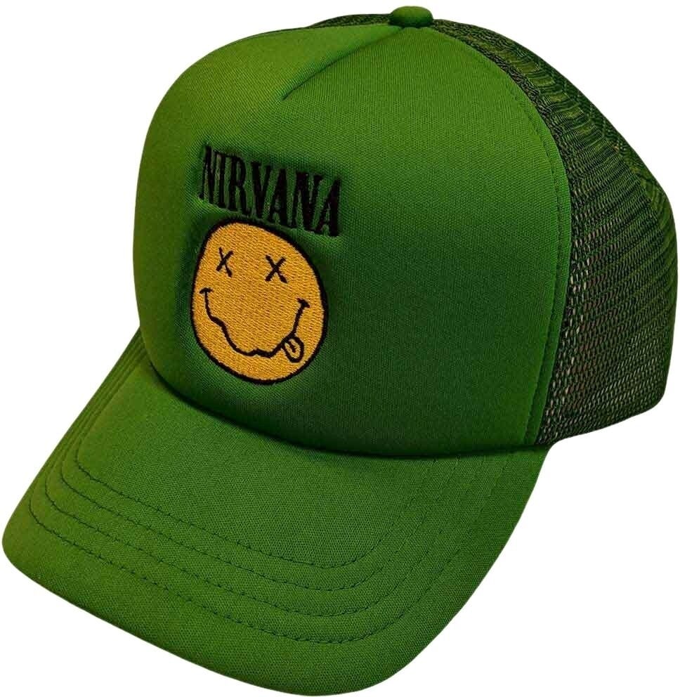 Gorra Nirvana Logo & Happy Face Gorra Verde UNI