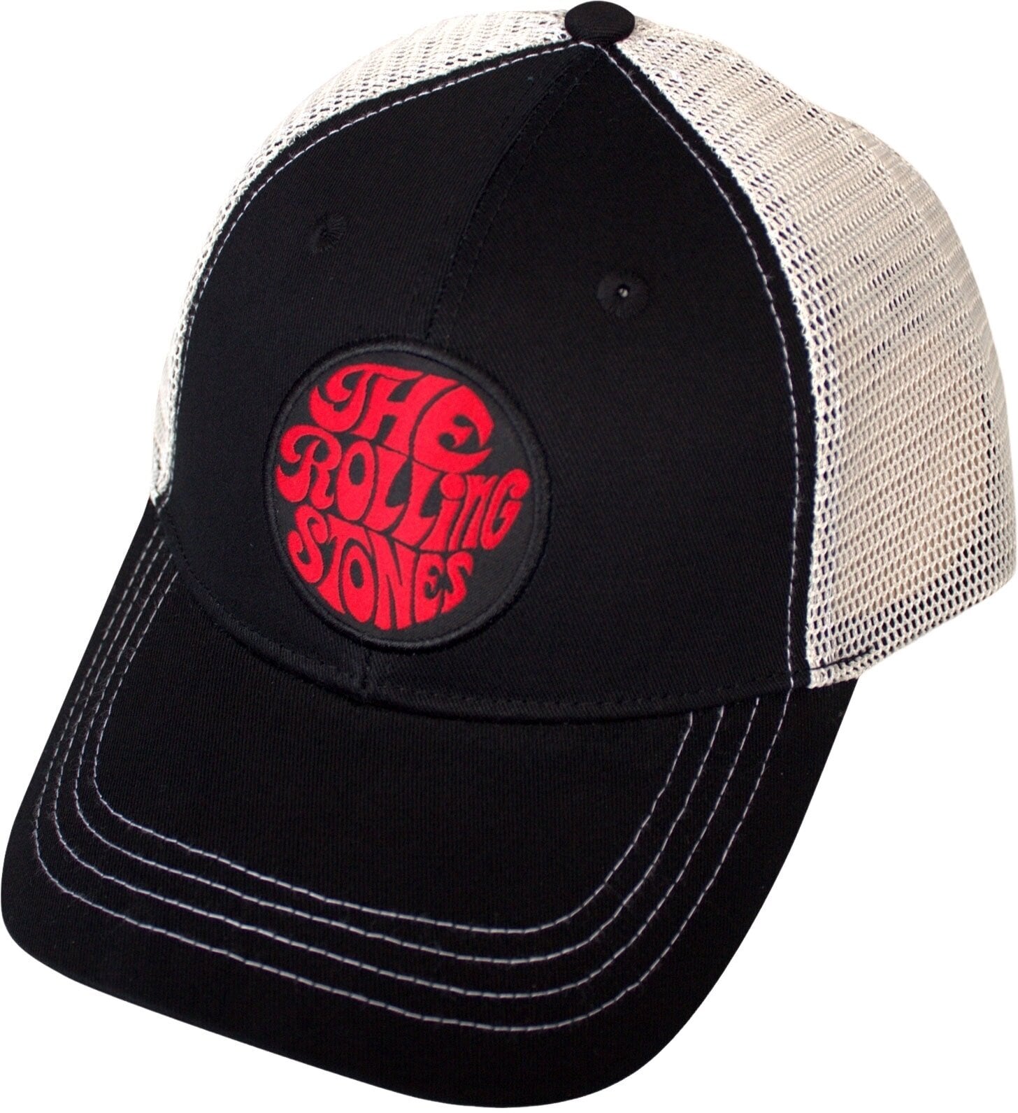 Şapcă The Rolling Stones 70s Logo Emblem Șapcă Black & Natural UNI