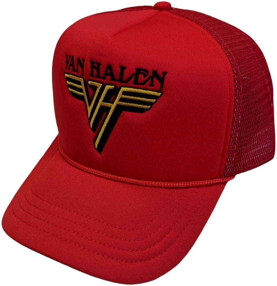 Hoed pet Van Halen Text & Yellow Logo Pet Red & Black UNI