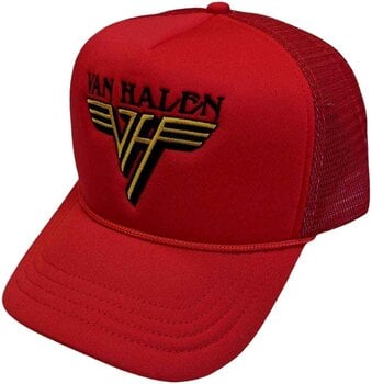 Hoed pet Van Halen Text & Yellow Logo Pet Red & Black UNI - 1