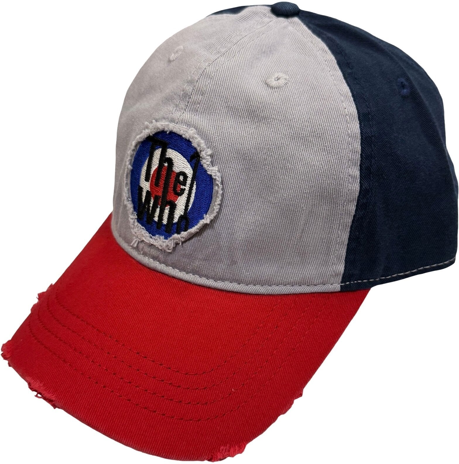 Şapcă The Who Target Logo Tricolor Șapcă Grey, Navy Blue & Red UNI