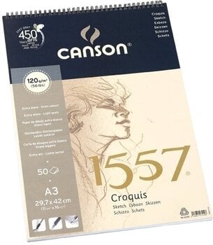 Скицник Canson 1557 Sketchpad Скицник 50 A5 120 g - 1