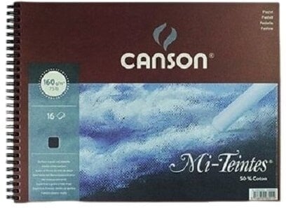 Blok za skiciranje Canson Mi-Teintes Blok za crtanje 16 32x41 cm 160 g Noir