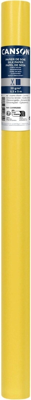 Papir u boji Canson Tissue 50x500 cm Lemon 15 20 g Papir u boji