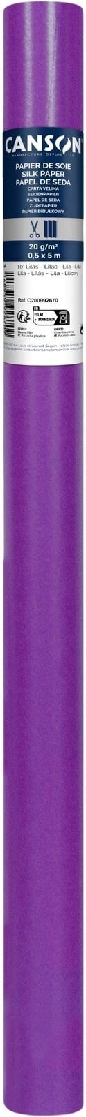 Papir u boji Canson Tissue 50x500 cm Lilac 10 20 g Papir u boji
