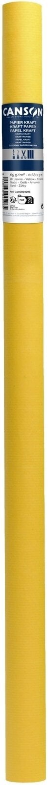 Papiri u boji Canson Kraft 68x300 cm Yellow 18 65 g Papiri u boji