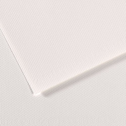 Papel colorido Canson Mi-Teintes A3 Blanc 335 160 g Papel colorido