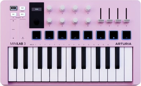 MIDI sintesajzer Arturia MiniLab 3 Rose Quartz MIDI sintesajzer - 1