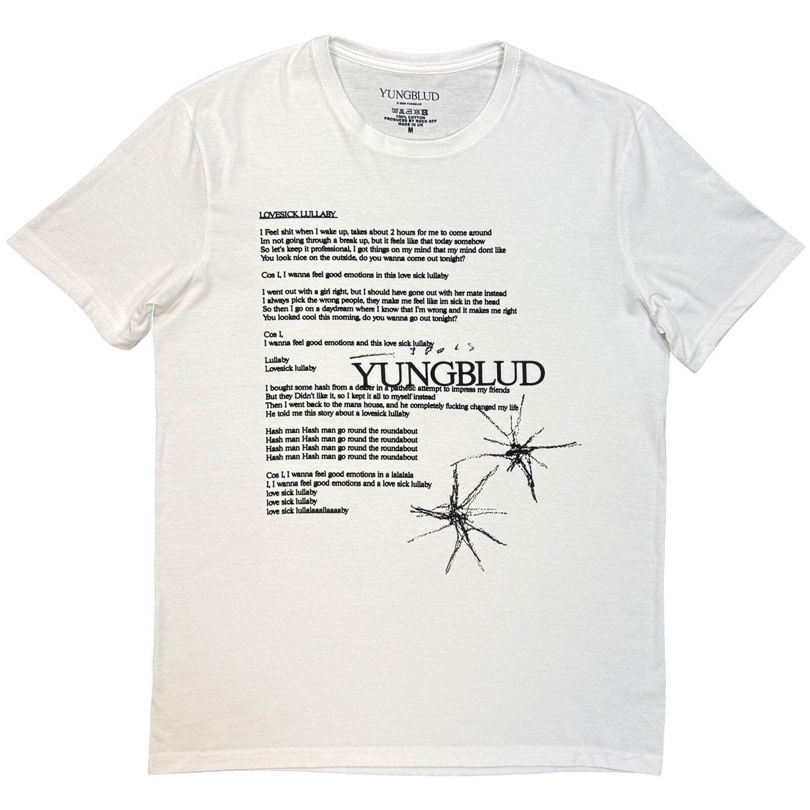 T-shirt Yungblud Lovesick Lullaby White L T-shirt