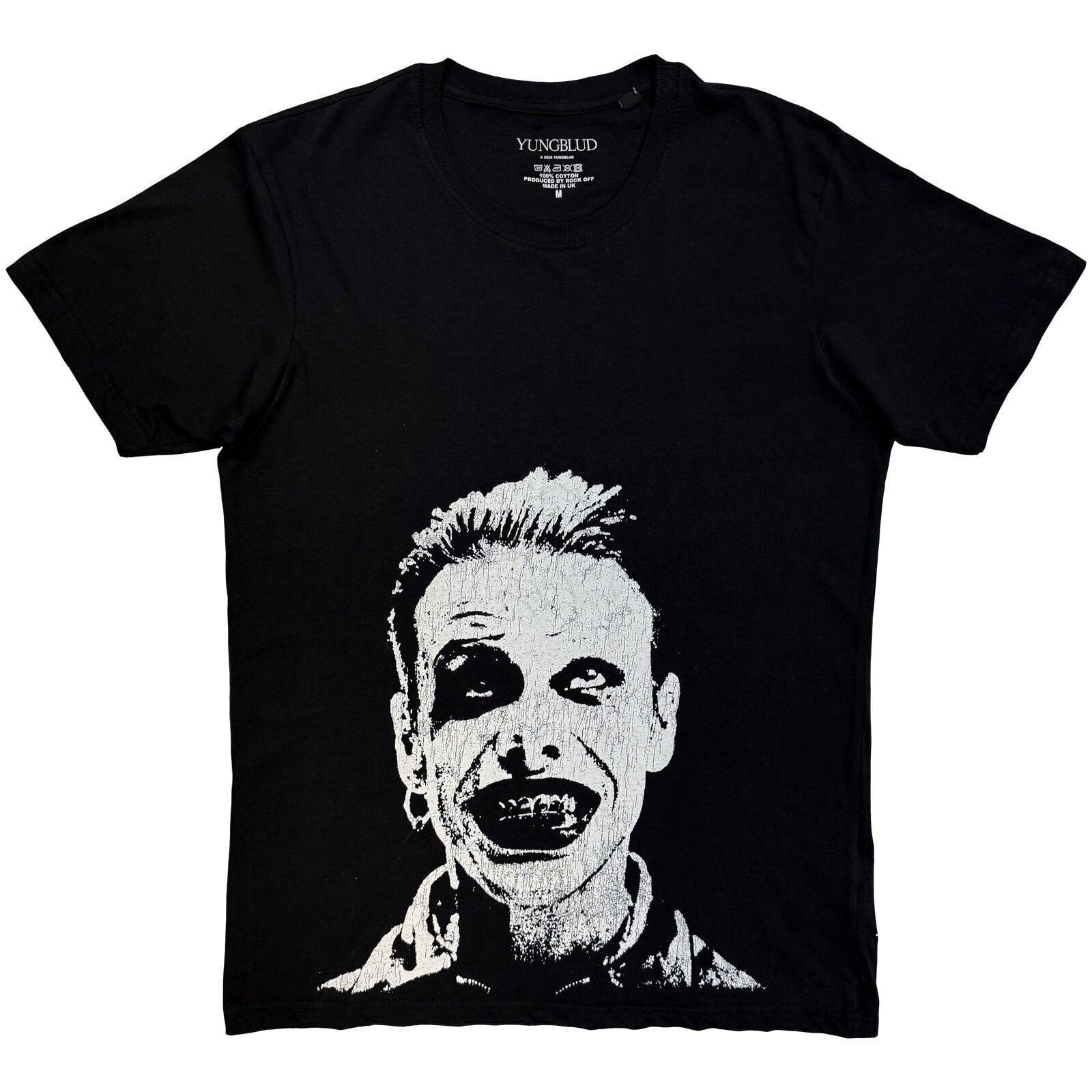 T-shirt Yungblud Mono Grin Black L T-shirt