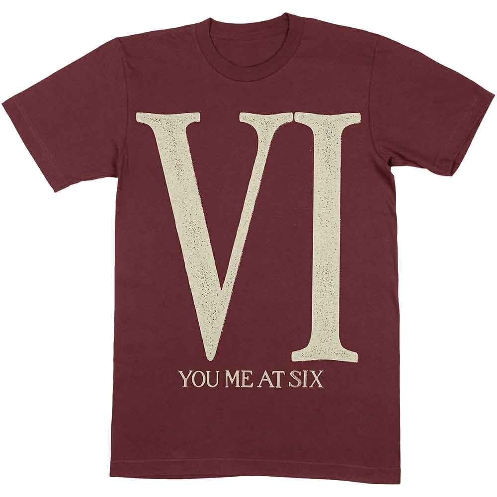 T-Shirt You Me At Six Roman VI Maroon Red 2XL T-Shirt