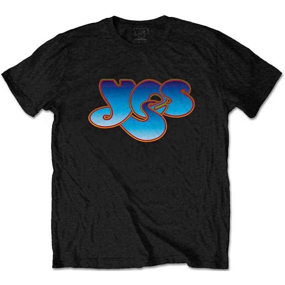 T-Shirt Yes Classic Blue Logo Black 2XL T-Shirt