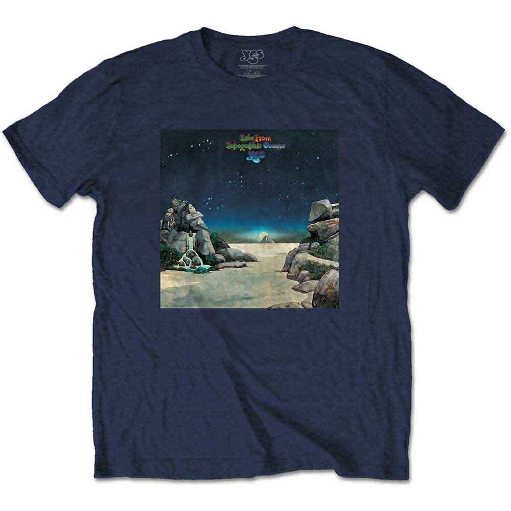 T-Shirt Yes Topographic Oceans Navy Blue XL T-Shirt