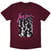 Camiseta de manga corta X-Ray Spex 3D Cinema Maroon Red S Camiseta de manga corta
