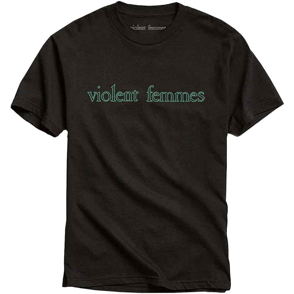 T-Shirt Violent Femmes Green Vintage Logo Black 2XL T-Shirt