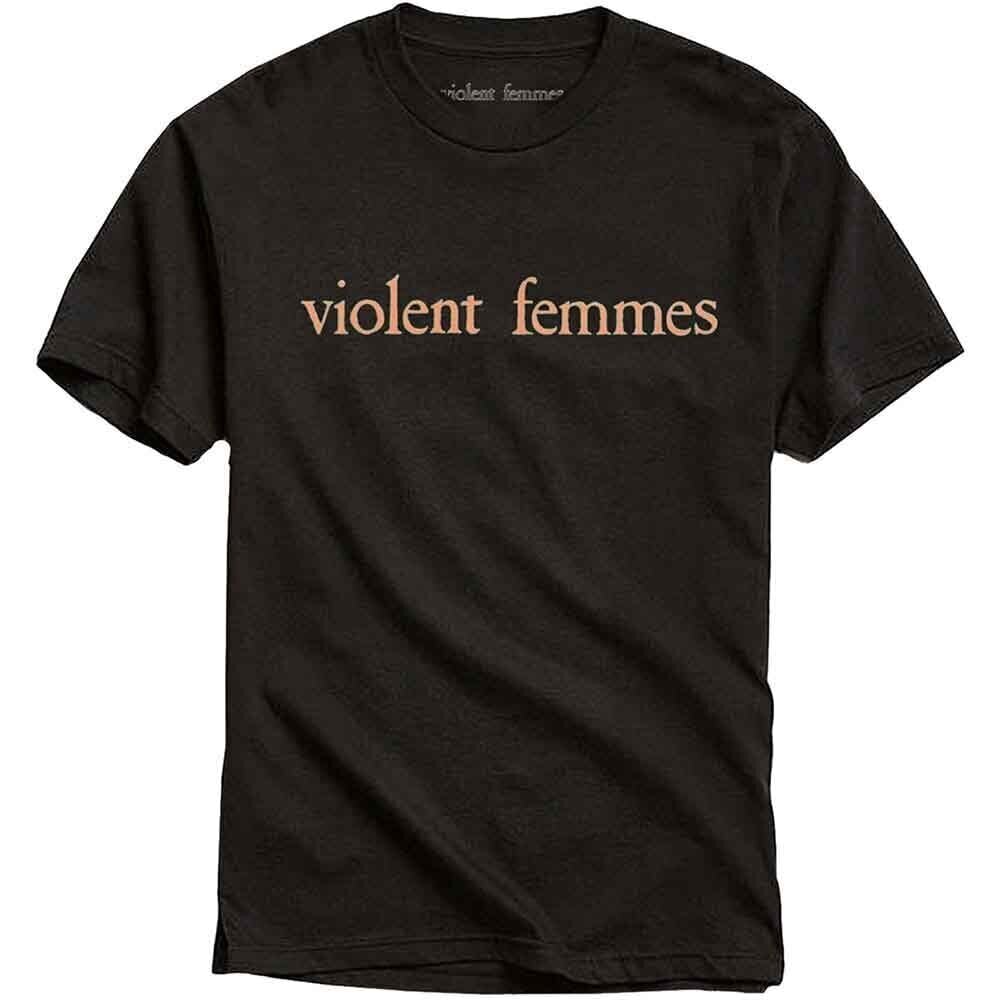 Skjorte Violent Femmes Salmon Pink Vintage Logo Black S Skjorte