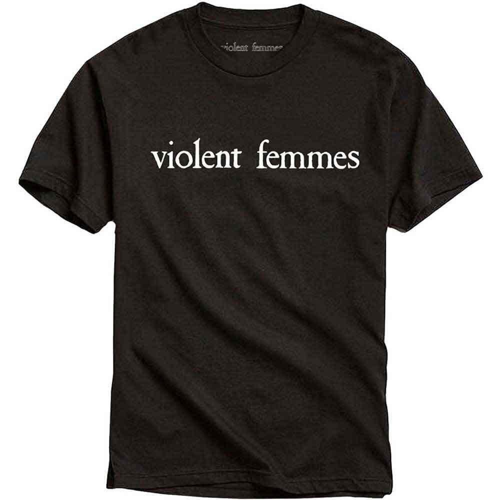 Camiseta de manga corta Violent Femmes White Vintage Logo Black S Camiseta de manga corta