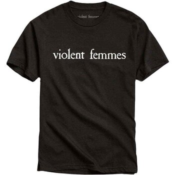 Camiseta de manga corta Violent Femmes White Vintage Logo Black S Camiseta de manga corta - 1
