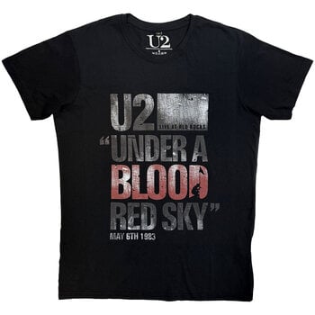 Skjorte U2 Blood Red Sky Live Carbon Black S Skjorte - 1