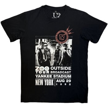 T-Shirt U2 Zoo TV Tour NY Poster Carbon Black XL T-Shirt - 1