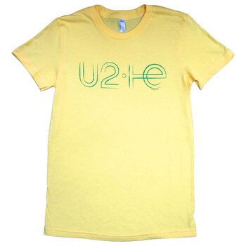 T-Shirt U2 Brazil Logo Babydoll (Ex-Tour) Yellow L Ladies T-Shirt - 1