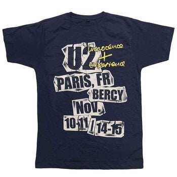 T-Shirt U2 I+E Paris Event 2015 (Ex-Tour) Light Navy Blue L T-Shirt - 1