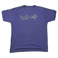 T-Shirt U2 I+E 2015 Tour Dates (Back Print & Ex-Tour) Blue 2XL T-Shirt