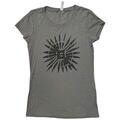 U2 Songs of Innocence Disc Art (Ex-Tour) Grey S Ladies T-Shirt
