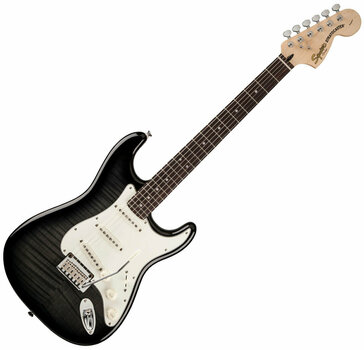 Guitare électrique Fender Squier Standard Strat FMT Ebony Transparent - 1
