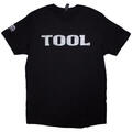 Tool Metallic Silver Logo (Sleeve Print) Black L Camiseta de manga corta