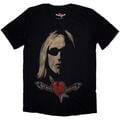 Tom Petty & The Heartbreakers Shades & Logo (Soft Hand Inks) Black XL T-Shirt