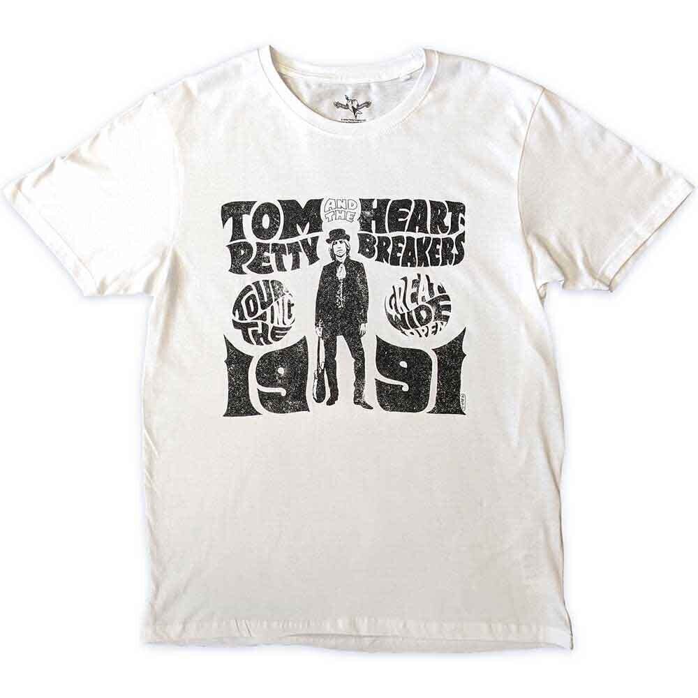T-Shirt Tom Petty & The Heartbreakers Great Wide Open Tour White L T-Shirt