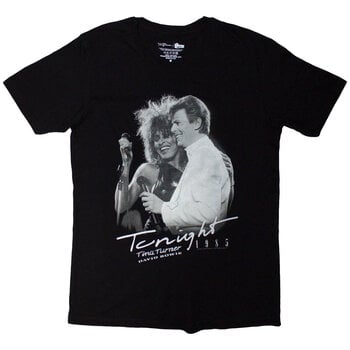 Camiseta de manga corta Tina Turner & David BowieTonight 1985 Black XL Camiseta de manga corta - 1