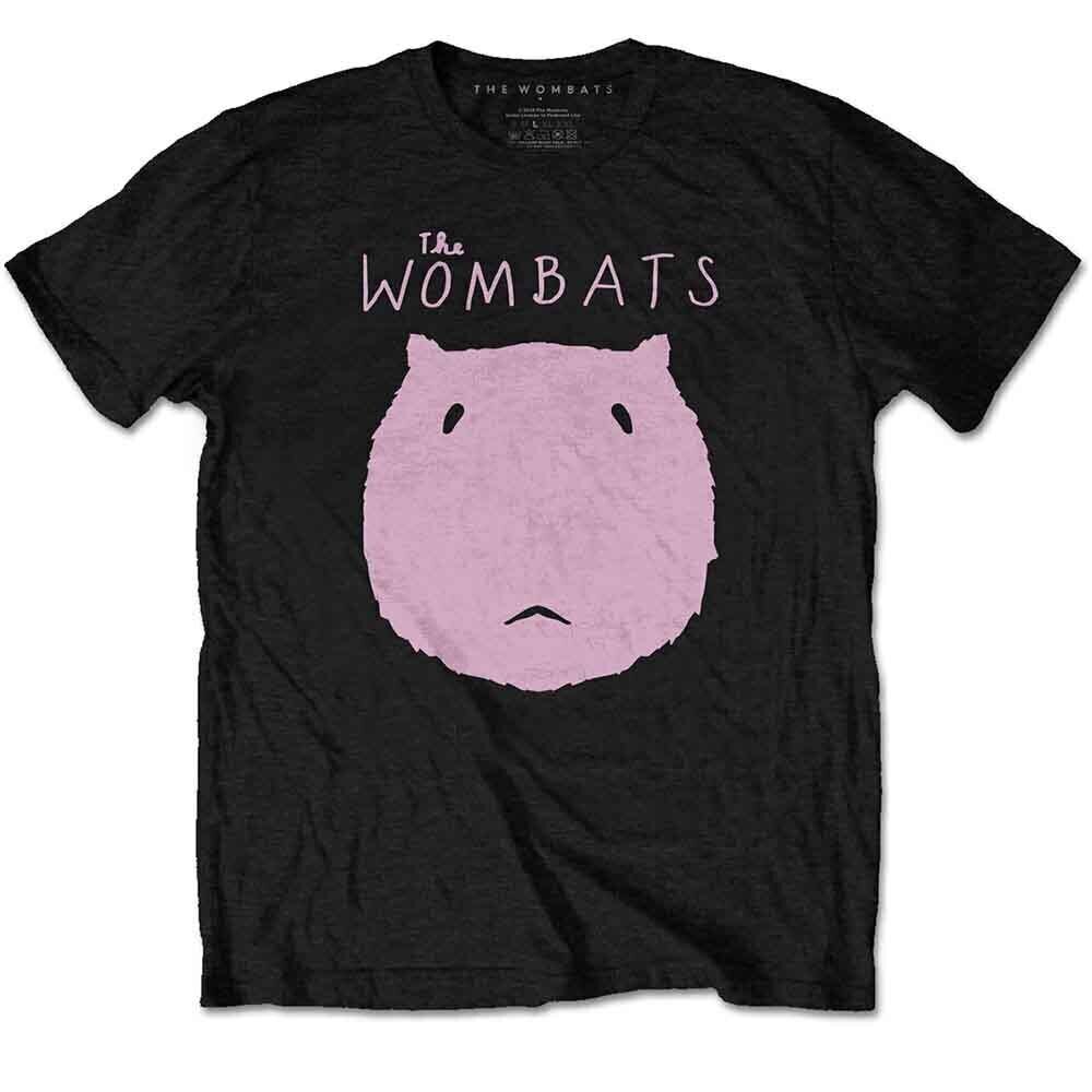 Marškinėliai The Wombats Logo Black S Marškinėliai