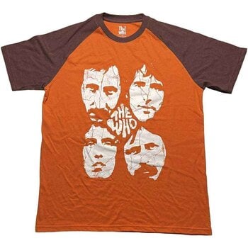 T-shirt The Who Faces Raglan Brown & Orange XL T-shirt - 1