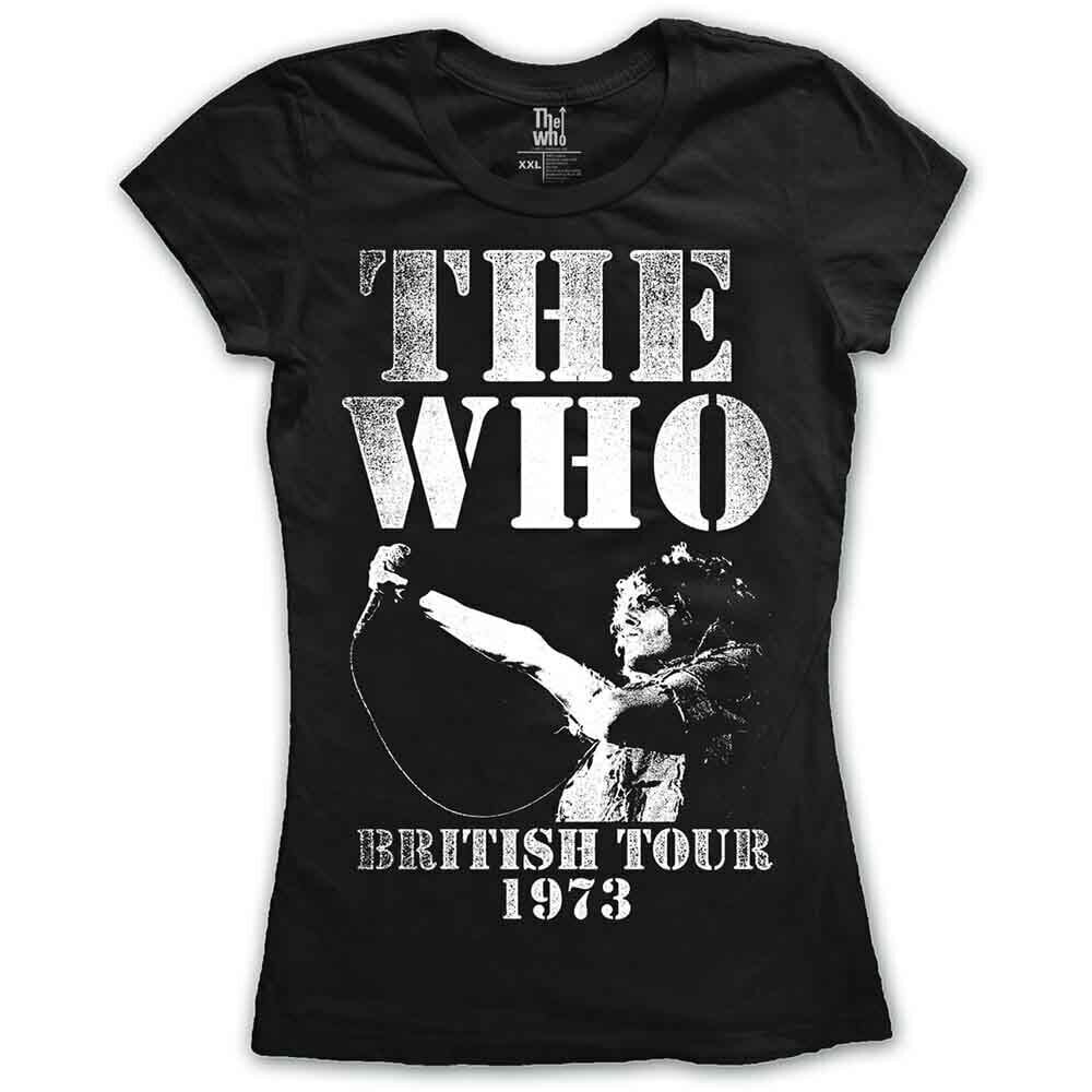 Skjorte The Who British Tour 1973 Black XL Dame Skjorte