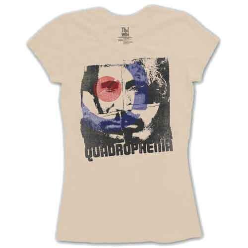 T-Shirt The Who Four Square Cream M Damen T-Shirt