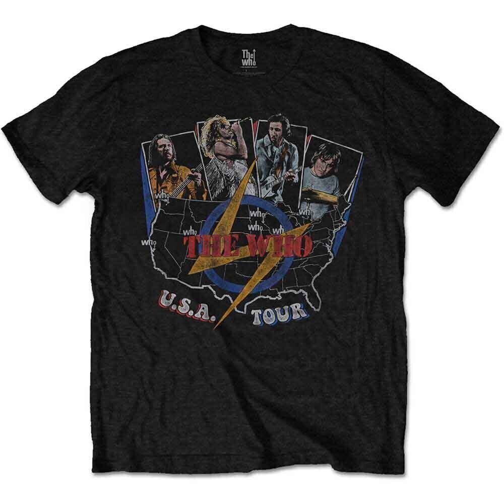 T-särk The Who USA Tour Vintage Black S T-särk