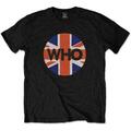 The Who Union Jack Circle Black M Maglietta