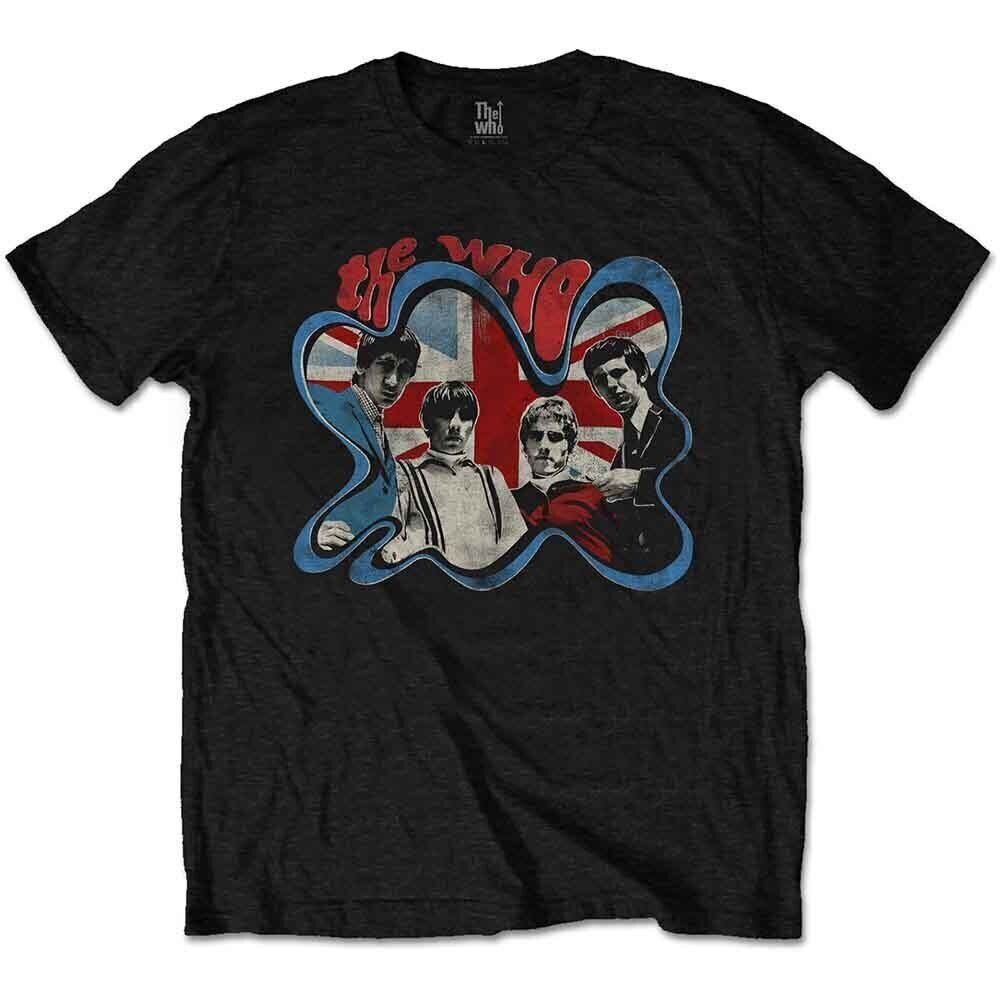 Camiseta de manga corta The Who Groovy Border Black M Camiseta de manga corta