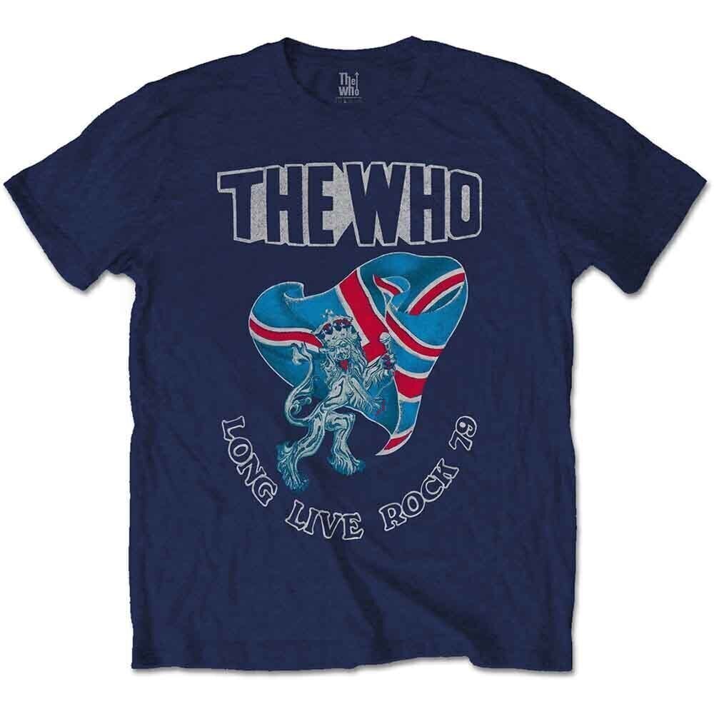 T-Shirt The Who Long Live Rock '79 (Back Print) Navy Blue XL T-Shirt