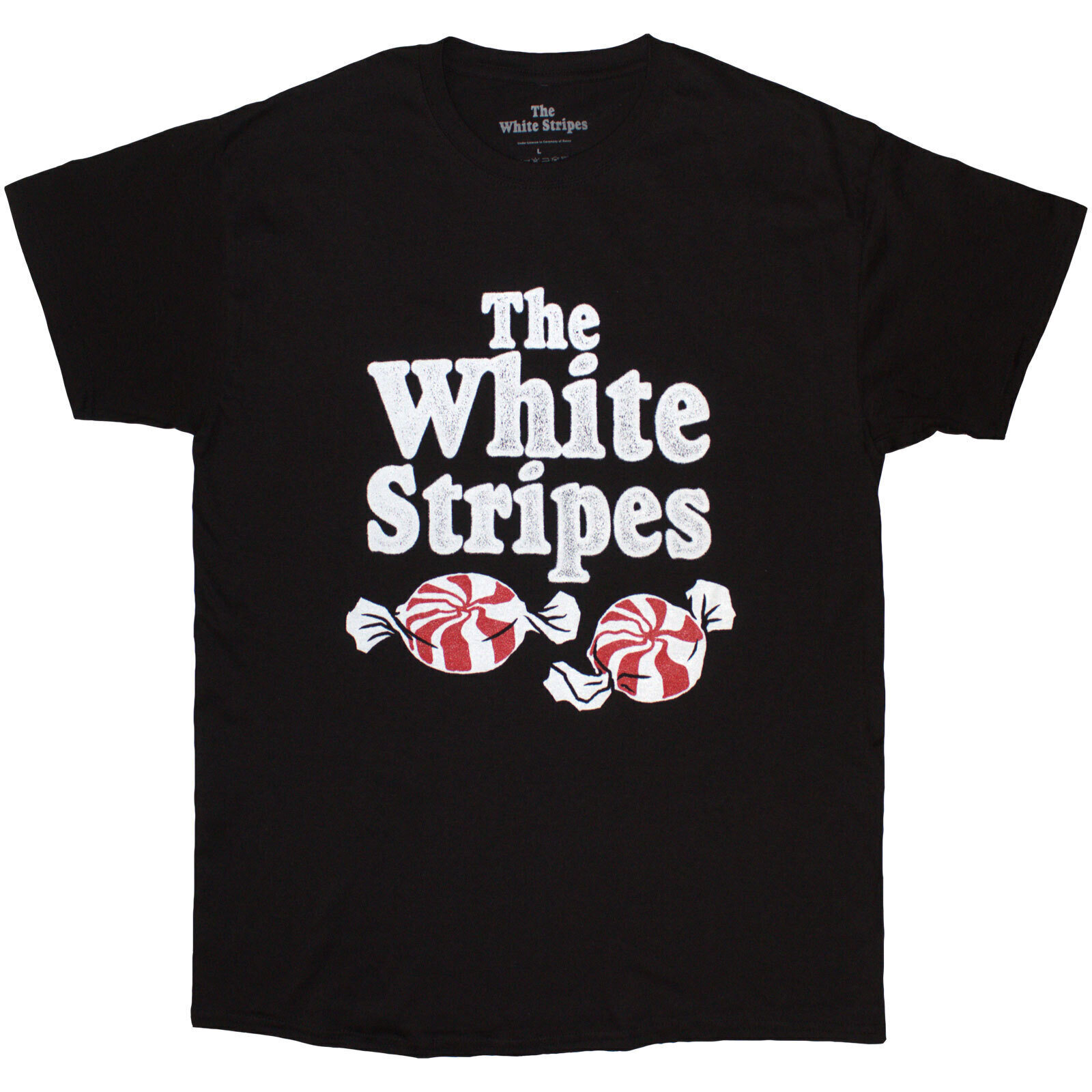 T-särk The White Stripes Peppermints Black L T-särk