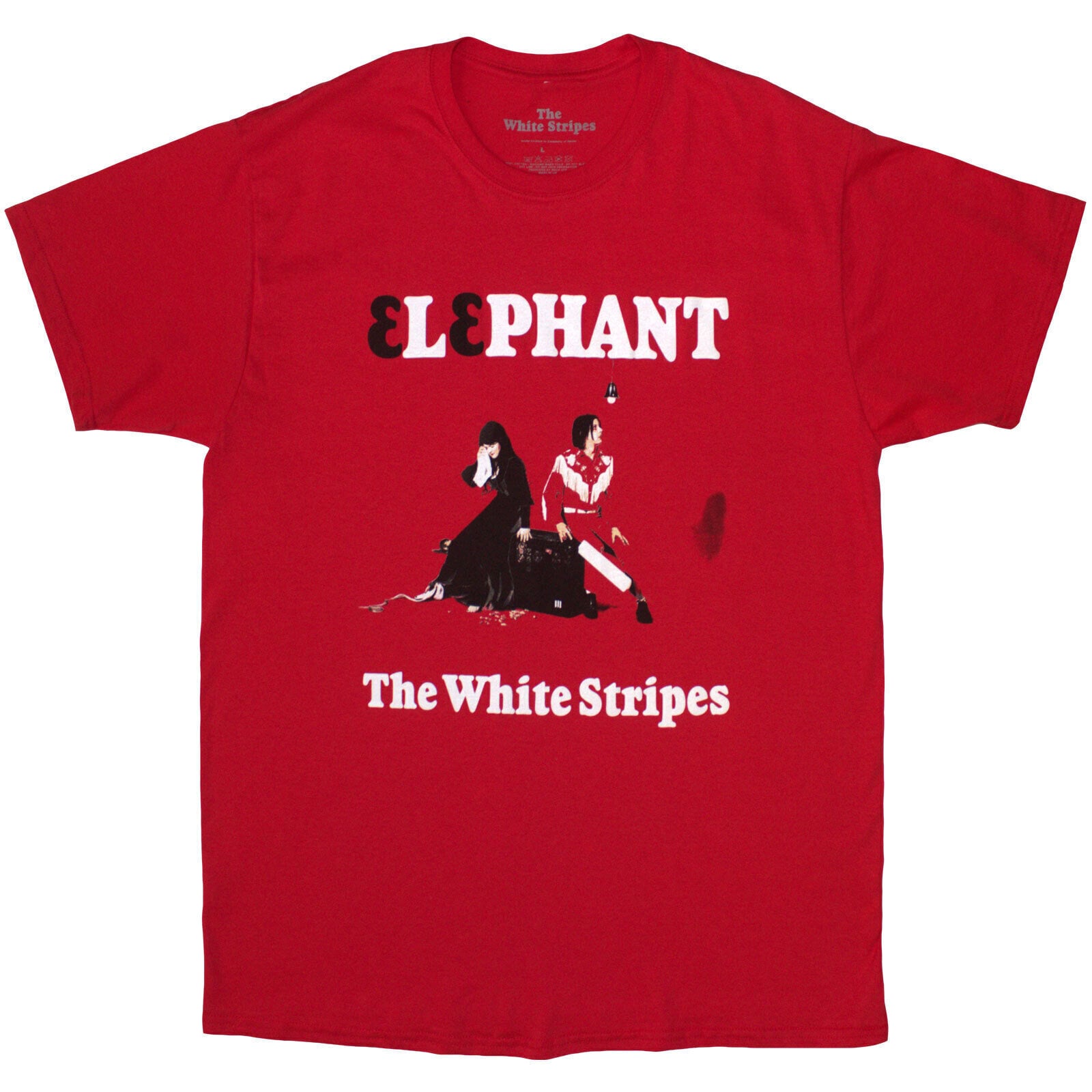 T-shirt The White Stripes Elephant Red 2XL T-shirt