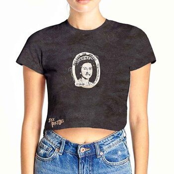 T-Shirt Sex Pistols God Save The Queen (Wash Collection) Black XL Ladies T-Shirt - 1
