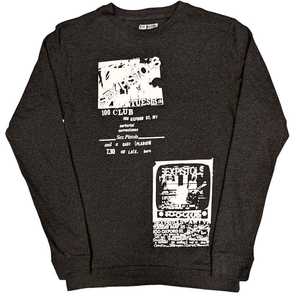 Ing Sex Pistols 100 Club (Back Print) Charcoal Grey L Ing